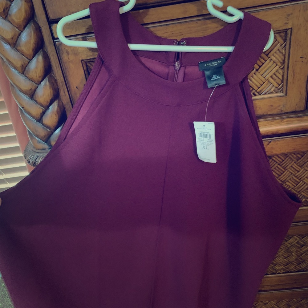 Beautiful eggplant colored Ann Taylor top XL